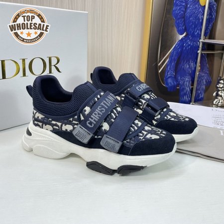 DIOR D-WANDER SNEAKER DEEP BLUE DIOR OBLIQUE TECHNICAL FABRIC - CD101