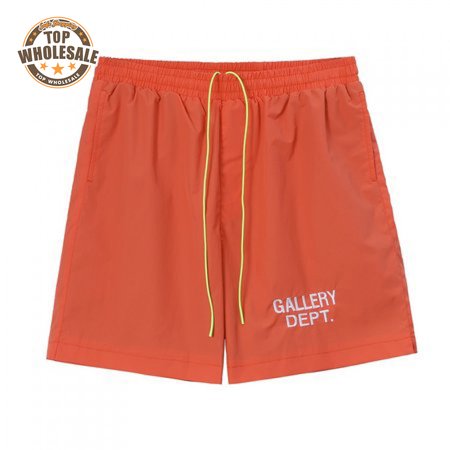 GALLERY DEPT Shorts Letter Design For Men And Women Orange