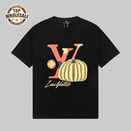 yayoi kusama joint series pumpkin print short-sleeved t-shirt black