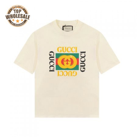 GG KIDS' COTTON T-SHIRT WITH GUCCI LOGO