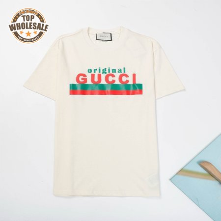 ORIGINAL GUCCI' PRINT OVERSIZE T-SHIRT Beige