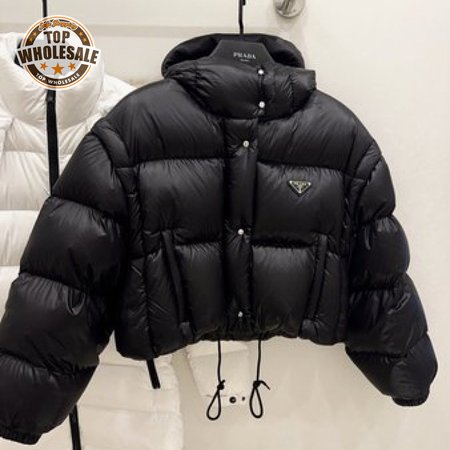 PRADA Re-Nylon Cropped Down Jacket