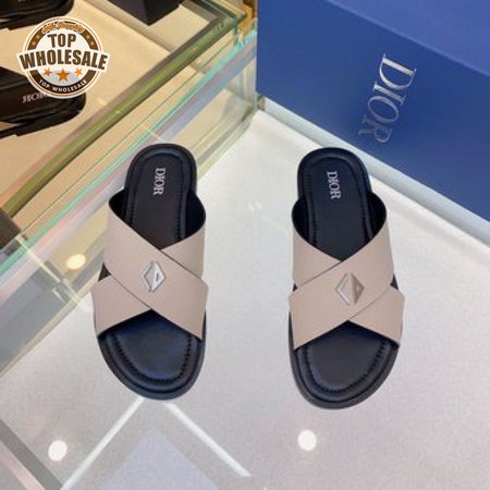 DIOR ALIAS SANDAL Light Beige Grained Calfskin