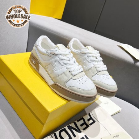 FENDI MATCH SUEDE & LEATHER SNEAKER