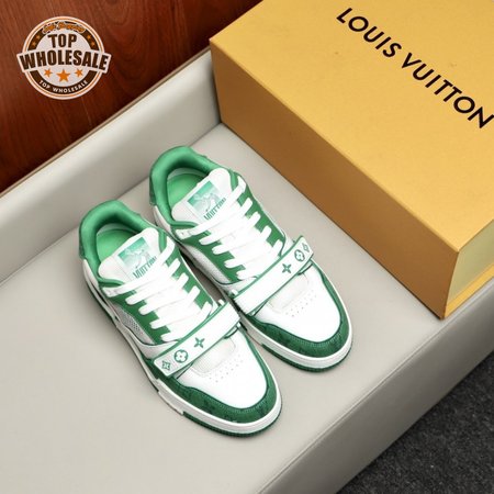 trainer white green
