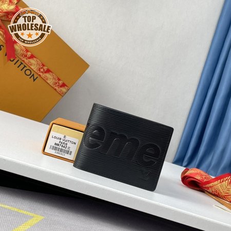 x Supreme Slender Wallet Epi Black
