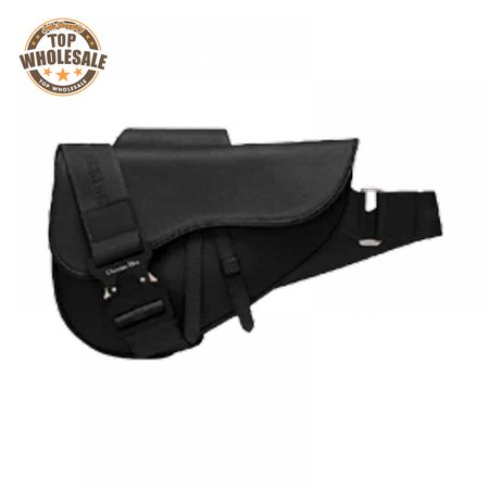 SADDLE BAG BLACK GRAINED CALFSKIN