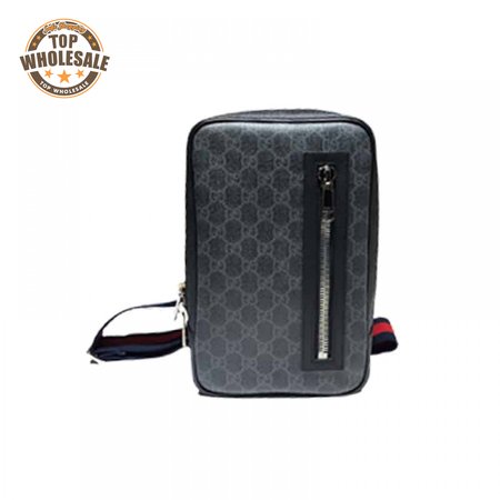 GUCCI ALL OVER PRINT MESSENGER BAG BLACK - GBC31