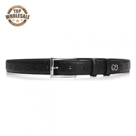 GUCCI SIGNATURE BELT WITH GG DETAIL - B35