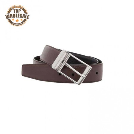 BURBERRY GRAINY REVERSIBLE LEATHER BELT - B30