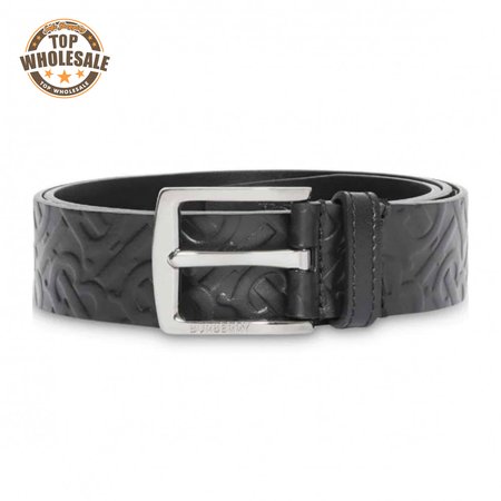 BURBERRY MONOGRAM LEATHER BELT - B22