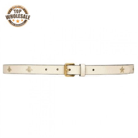 GUCCI BELT WITH BEES AND STARS PRINT - B34