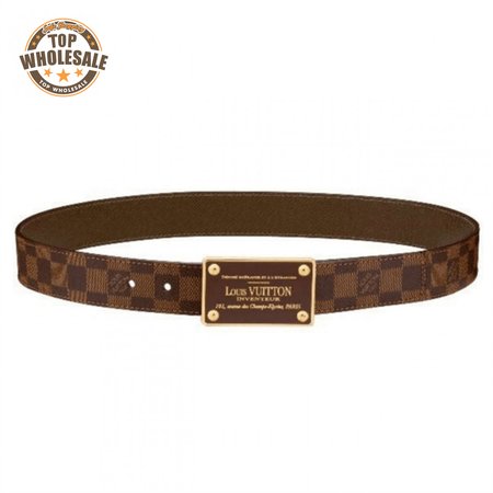 inventeur damier ebene/graphite belt - b159