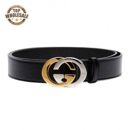 GUCCI GG LEATHER LOGO BELT - B6