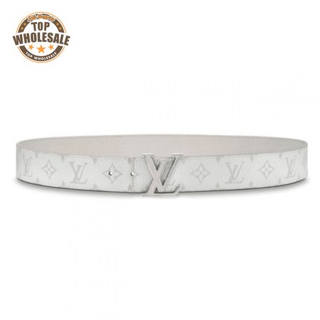 men's initiales 40mm reversible belt white - b127
