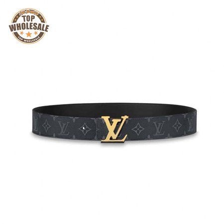 initiales 40mm reversible monogram canvas belt - b112