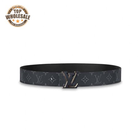 initiales 40mm reversible monogram canvas belt - b111