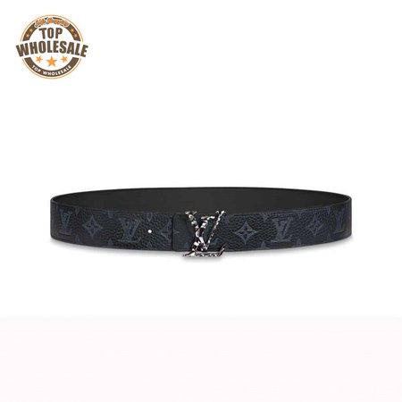 initiales 40mm reversible monogram canvas belt - b103