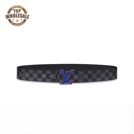 initiales 40mm reversible damier infini leather belt - b84