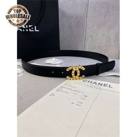 chanel logo classic belt