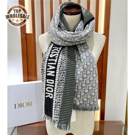 dior oblique print scarfs