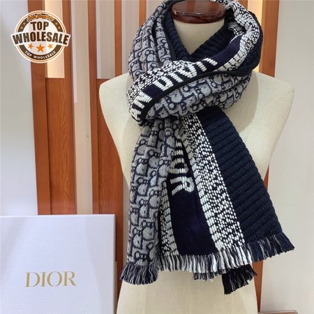 dior oblique print scarfs