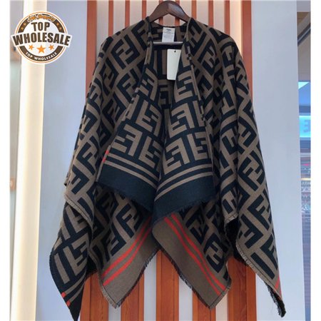 fendi ff poncho in multicolour