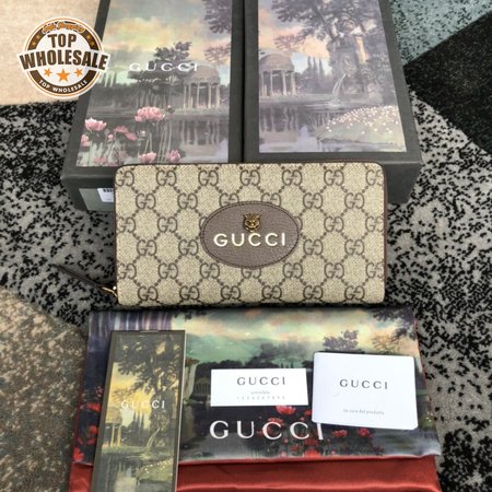 gucci logo wallet men tiger