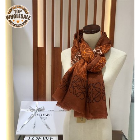 loewe anagram scarf in wool and cashmere