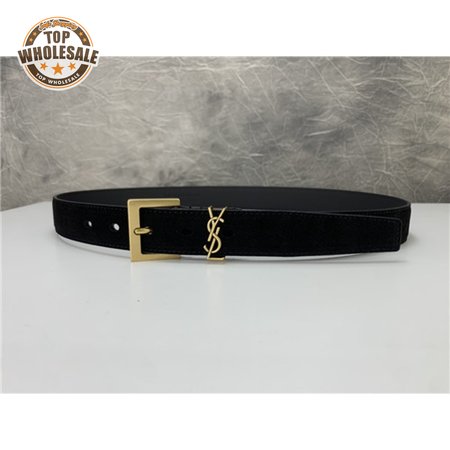 ysl leather belt