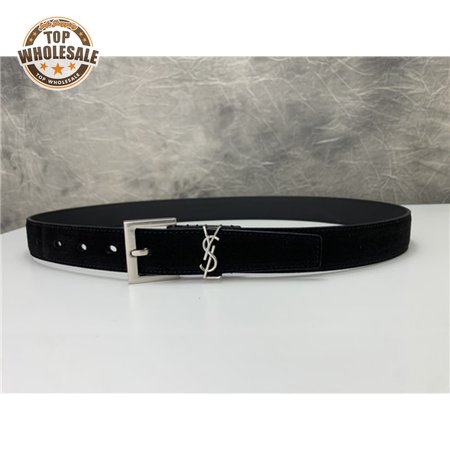 ysl leather belt