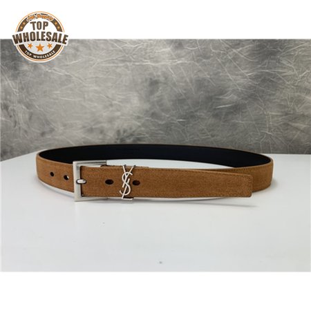ysl leather belt