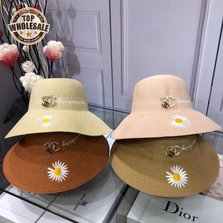 New Wholesale CC Daisy Straw Hat