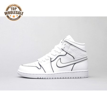 Air Jordan 1 Mid Iridescent Reflective White Unisex