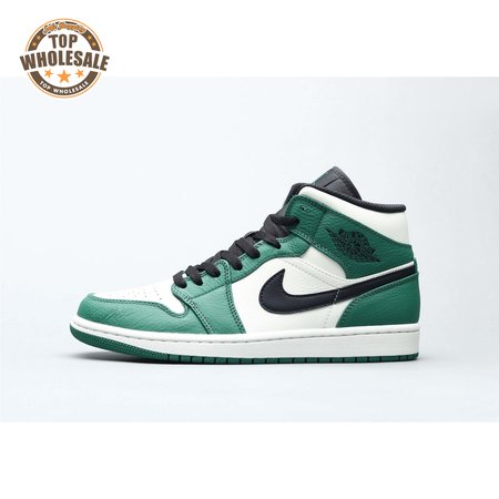 Air Jordan 1 Mid Pine Green Unisex