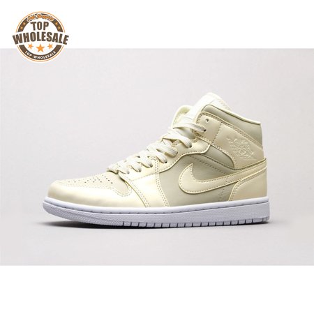 Air Jordan 1 MidGoose Feather Yellow Unisex