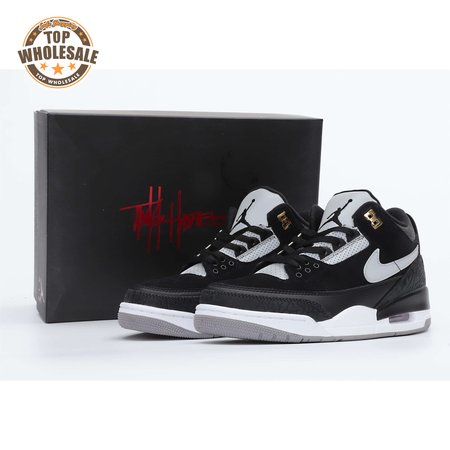 Air Jordan 3 Retro Tinker Black Cement Gold Men's