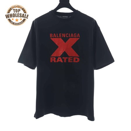 BALENCIAGA CHEST RED X PRINTEED T SHIRT