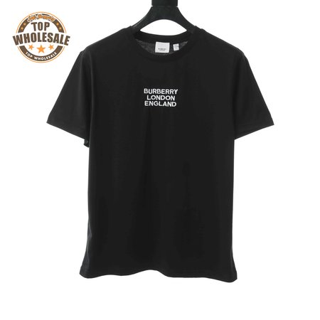 BURBERRY LONDON EMBROIDERED LOGO T SHIRT