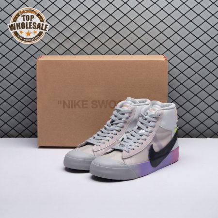 Nike Blazer Mid Off-White Wolf Grey Serena Queen AA3832-002 Unisex