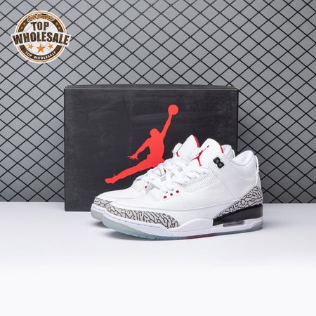 Jordan 3 Retro Free Throw Line White Cement 923096-101 Men's