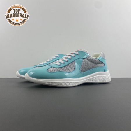 Prada America's Cup Blue Silver Sneakers