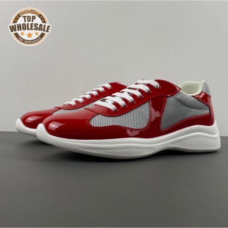 Prada America's Cup Red Sneakers