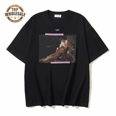 OFF-WHITE Printed Short Sleeve T-Shirt Black