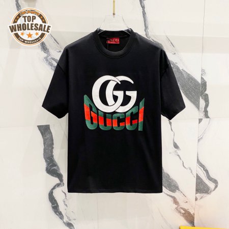 GUCCI LOGO Letter Print T-Shirt Black