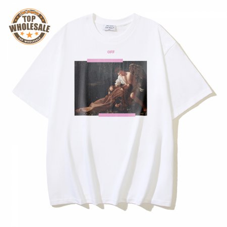 OFF-WHITE Printed Short Sleeve T-Shirt White