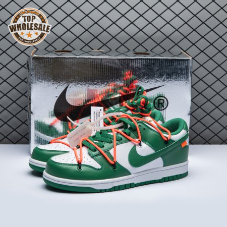 Off-White x Dunk Low 'Pine Green' Unisex