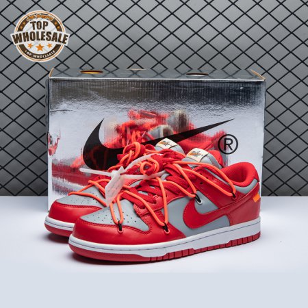 Off-White x Dunk Low 'University Red' Men's