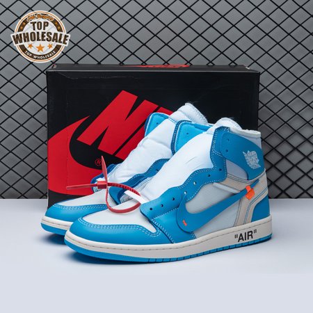 Off-White x Air Jordan 1 Retro High OG 'UNC' Unisex