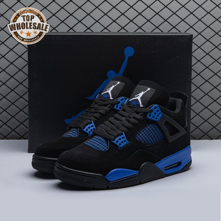 Jordan 4 Retro Black Blue Men's